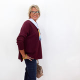 Oversized V-Neck Pullover