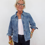Paisley Jaquard Peplum Jacket