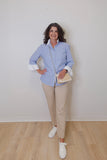 Oxford Ribbon Shirt w/ Trim