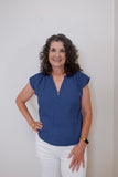 Cap Sleeve Blouse
