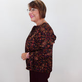 L/S Band Collar Woven Top
