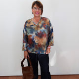 Drop Shoulder V-Neck Top