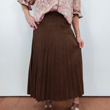 Hickory Pull-On Pleated Skirt