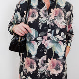 Printed L/S Shirt Dress