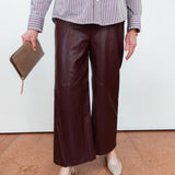 Faux Leather Pull-On Pant