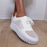 Perforated Lace Up Sneaker