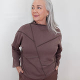 Embellished Seams Boxy Top