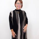 High Collar Tunic Dress