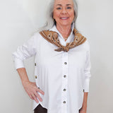 L/S Button Front W/ Side Seam Plackets