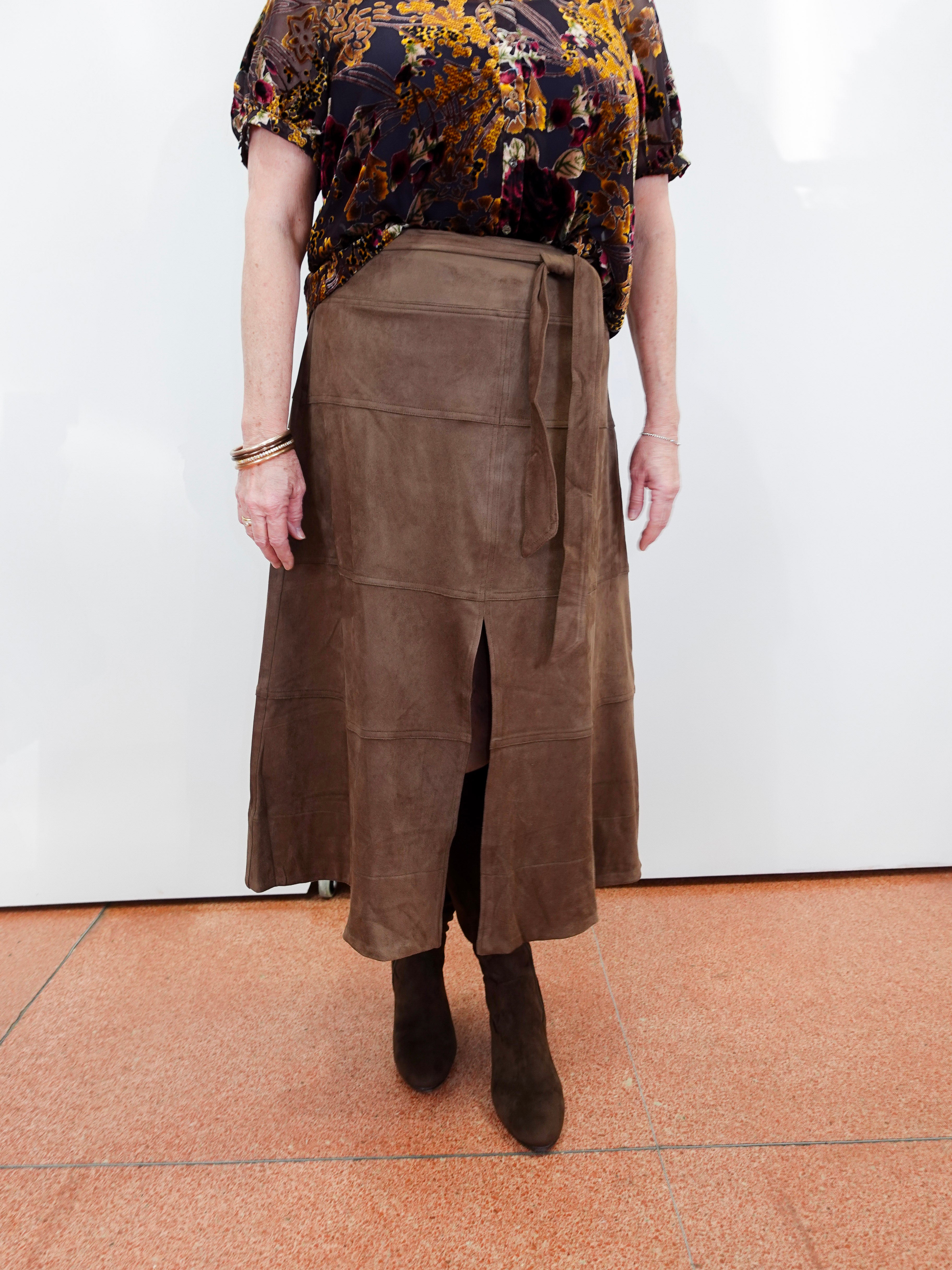 Vegan Suede Skirt - TresChicTexas