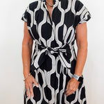 Jet Tie Front Dress - TresChicTexas