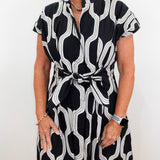Jet Tie Front Dress - TresChicTexas