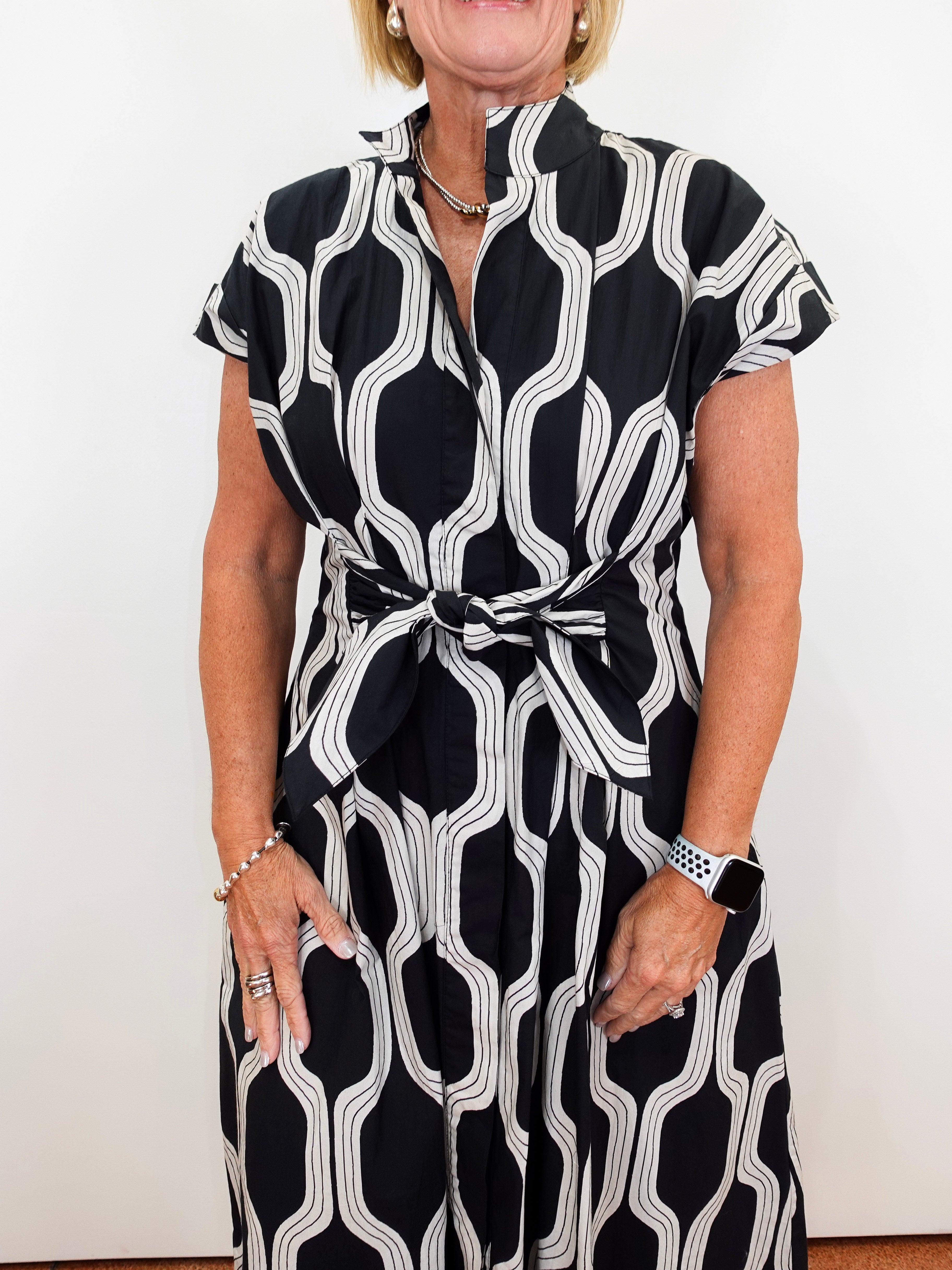 Jet Tie Front Dress - TresChicTexas
