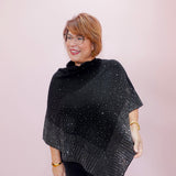 Embellished Sparkle Poncho
