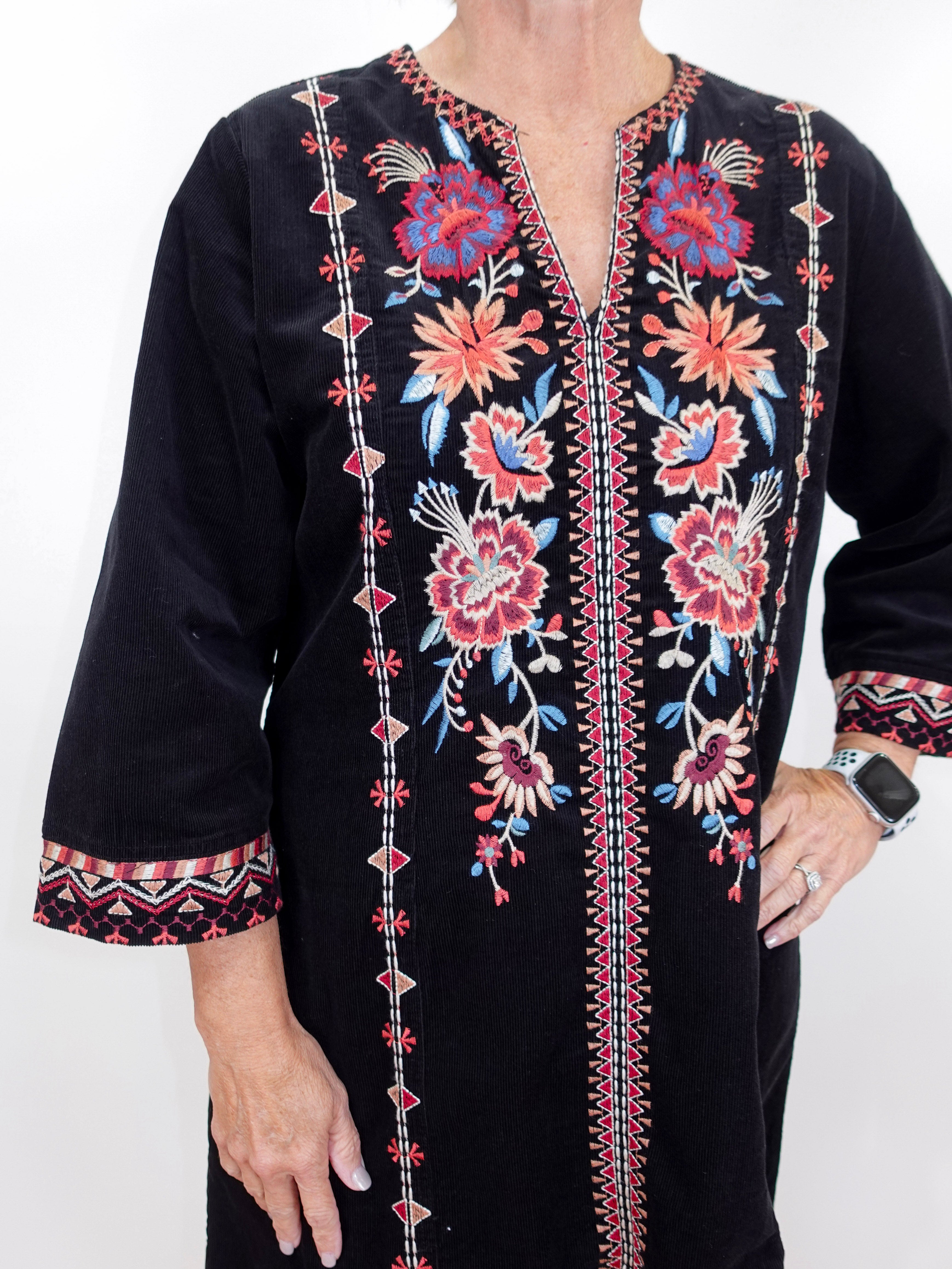 Nadia Seamed Swing Dress - TresChicTexas