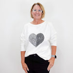 Destination Fleece Heart Pullover - TresChicTexas