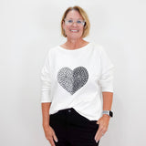Destination Fleece Heart Pullover - TresChicTexas