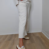 Soft Melange Terry Cropped Pants