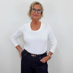 Soft Terry Scoop Neck L/S Top - TresChicTexas