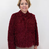 Faux Feather Short Jacket