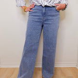 WIDE LEG DENIM PANT