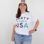 Americana Sparkle Party In The USA Tee - TresChicTexas