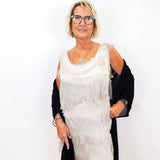 Aleena Silk Maxi Ruffle Dress