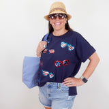 Americana Sparkle Shades Tee - TresChicTexas