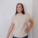 Ottoman Cap Sleeve Sweater Vest