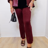 Scuba Suede Flare Pant
