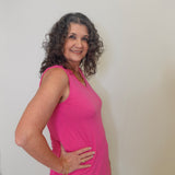 V-NECK TANK TOP W/SIDE OPEN