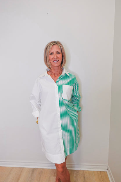 Stacey Stripe Contrast Dress