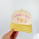 Martinis & Bikinis Canvas Cap