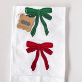 Bow Embroidered Towels