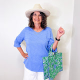 PERUVIAN COTTON ELBOW SLEEVE TEE