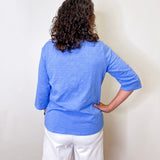 PERUVIAN COTTON ELBOW SLEEVE TEE
