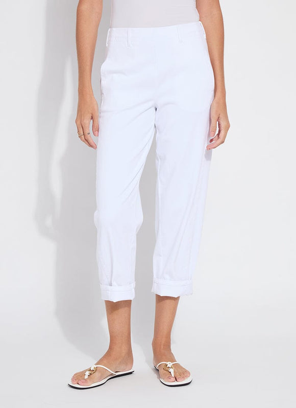 Winslet Cuffed Barrel Crop Denim