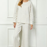 Soft Melange Terry Cropped Pants