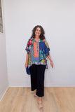 Loose Button Up Patch Tunic