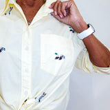 Embroidered Duck Button Down Shirt