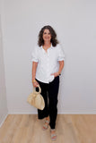Elbow Puff slv Snap Front Shirt