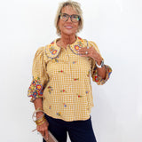 Check Garden Blouse