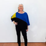 Grace-2 Mix Media Scuba KNit Top