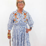 Ribben Embroidered DRess