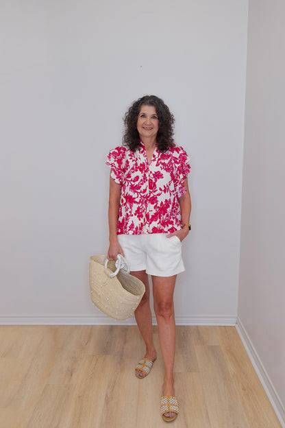 Pleated Trouser Short