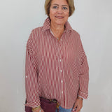 Ysabel Sparkly Tunic W/ Roll Tab Sleeves