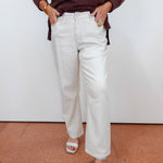 Classic Straight Leg Metallic Jean - TresChicTexas