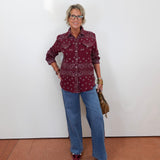 L/S Bandana Button Down Shirt