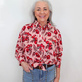 Tomato Print Camp Shirt