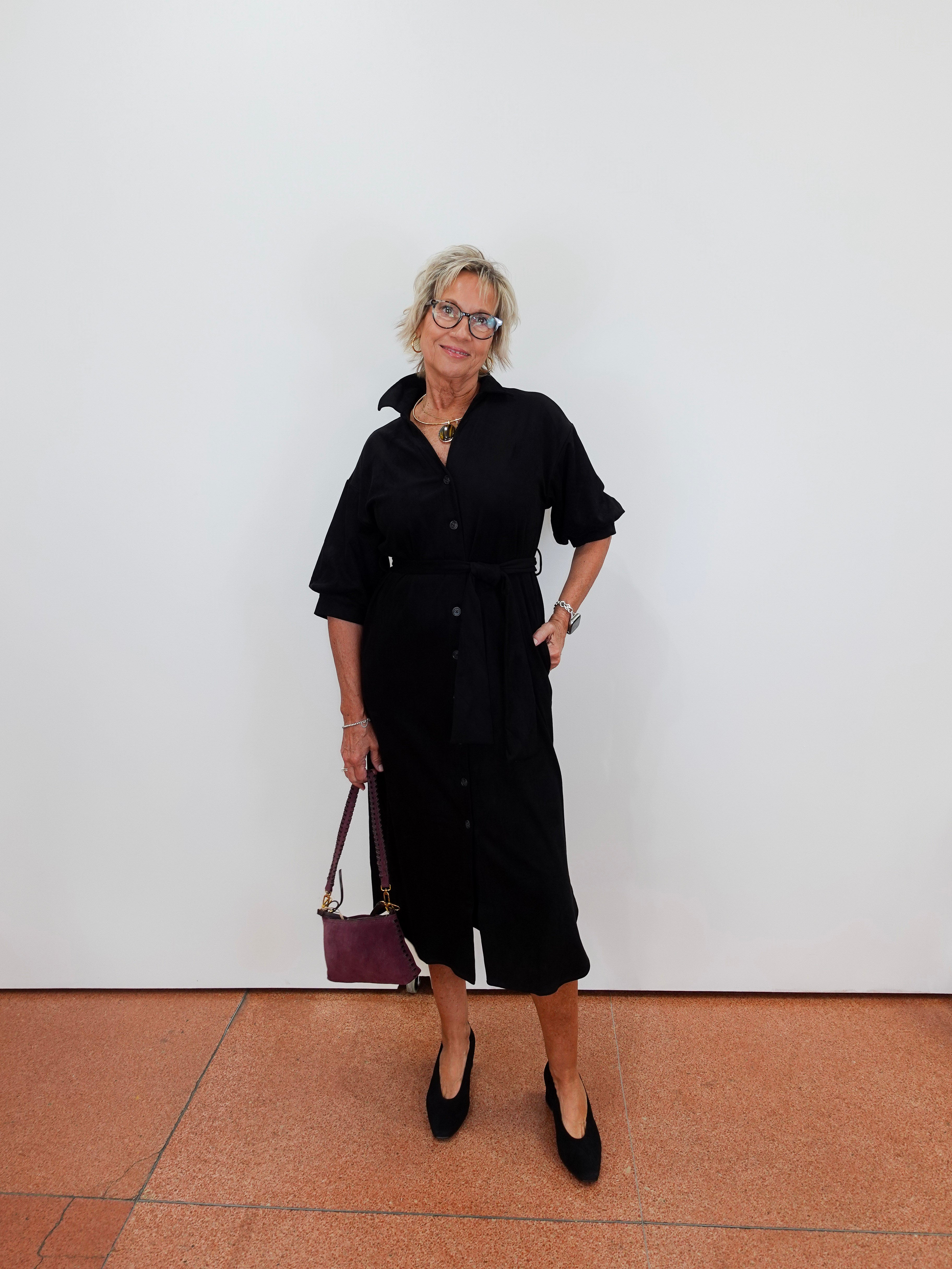Belted Dress W/ Puff Sleeves - TresChicTexas